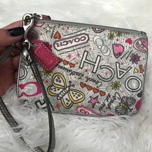 Girly Coach Wristlet